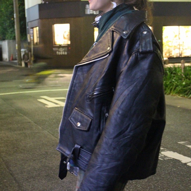 まっすーのアメカジ女子トーーク。no,129☆70～80s leather ライダース