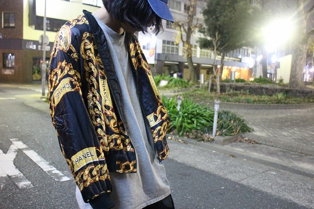シャネル チェーン 総柄 ブルゾン 90's ブートレッグ CHANEL シャネル チェーン総柄 ブルゾン (L