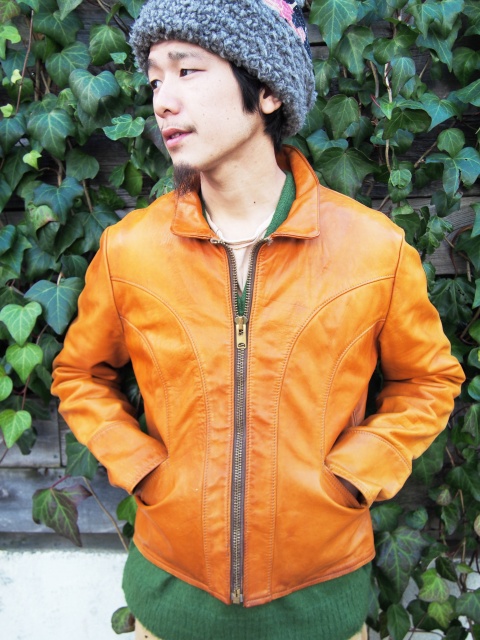 70s オシュワコン レザージャケット 40 ビンテージ