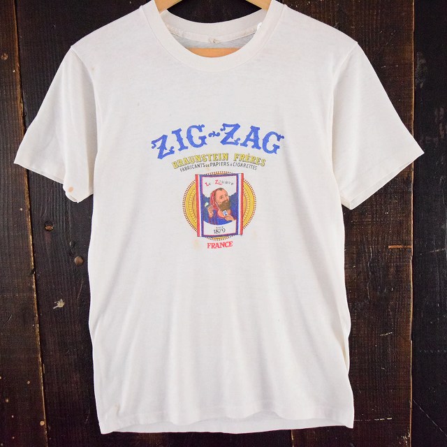 最新作 ヴィンテージ zigzag Tシャツ 80s ジグザグ asakusa.sub.jp