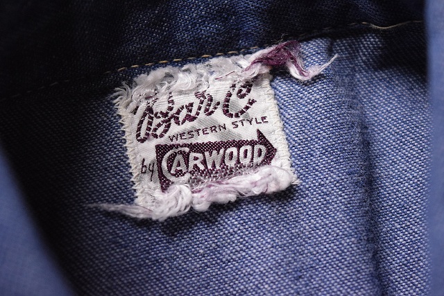 50's Bar C by CARWOOD ウエスタンデニムシャツカーウッド刺繍50年代 