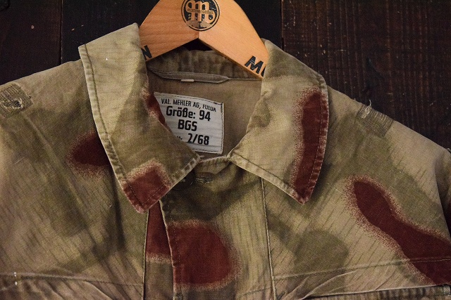 60's BGS 旧ドイツ軍 ウォーターカモ柄ジャケット 60年代