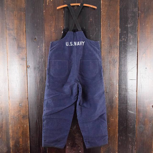 40s USN デッキオーバーオール vintage デッキパンツ usnavy-