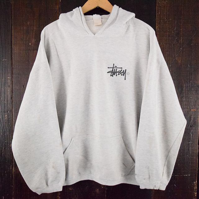 90 S Old Stussy ロゴプリント スウェットパーカ90年代 オールド