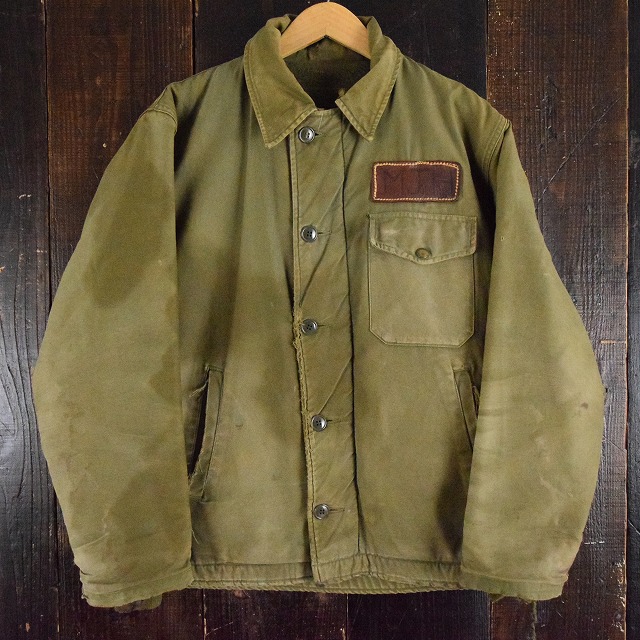 ○【SALE】 60's US.NAVY A-2デッキジャケット 初期型 