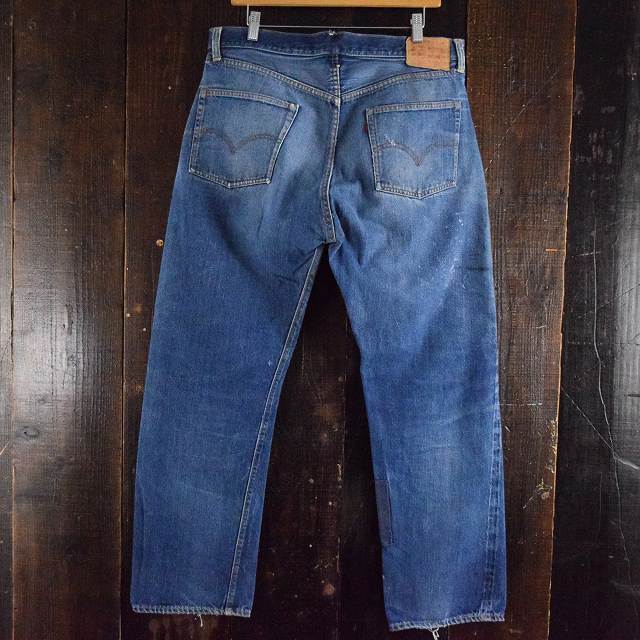 60's〜70's LEVI'S 501 USA製 BIGE デニムパンツ W35 60年代 70