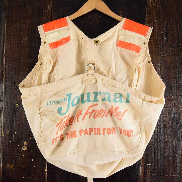 vintage news paper bag ニュースペーパーバック