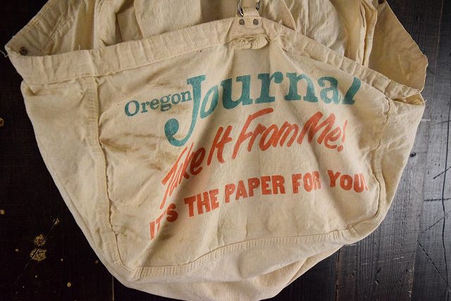 VINTAGE USA製 NEWS PAPER BAG BESTニュースペーパーバッグ