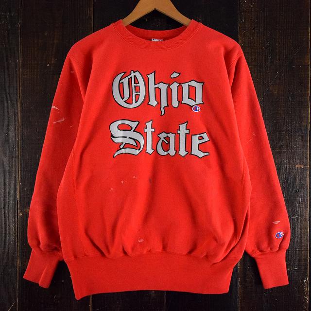 珍しい 反対色 Ohio State オハイオ 80s reverse リバースウィーブ 