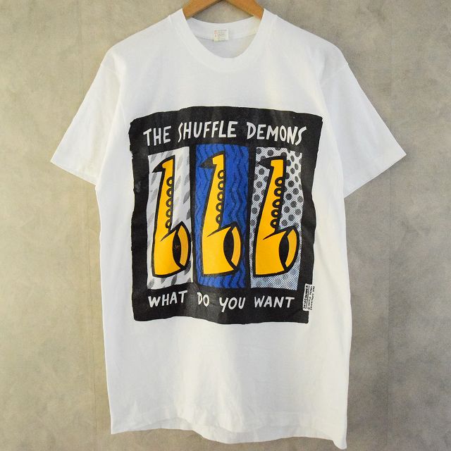 90 S The Shuffle Demons Canada製 ジャズバンドtシャツ Xl90年代 ミュージック 音楽 ファンク バンt シャッフルデイモンズ ビンテージ古着屋feeet 通販 名古屋 大須 メンズ 90 S The Shuffle Demons Canada製 ジャズバンドtシャツ Xl90年代 ミュージック 音楽 ファンク バンt シャッフルデイモンズ ビンテージ古着屋feeet 通販 名古屋 大須 メンズ