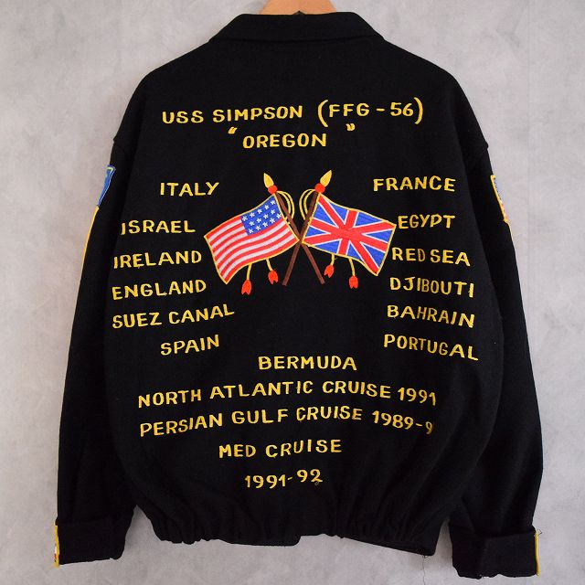 90's U.S.NAVY USS SIMPSON (FFG-56) Crew Jacket 90年代 ミリタリー