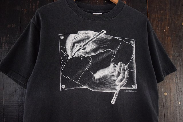90's M.C. Escher USA製 騙し絵アート T-shirt90年代 エッシャー ...