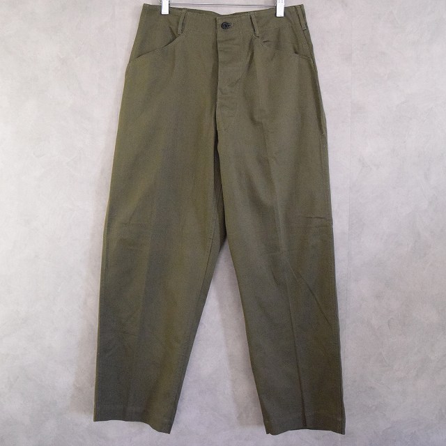 40's U.S.NAVY N-3 Cottontwill Trousers W31