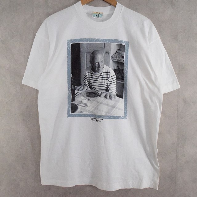 90's Pablo Picasso FRANCE製 Photo T-shirt