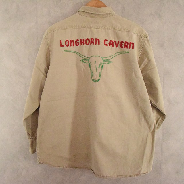 Product｝ 50年代 カーハート ワークシャツ ロングホーン チェーン 