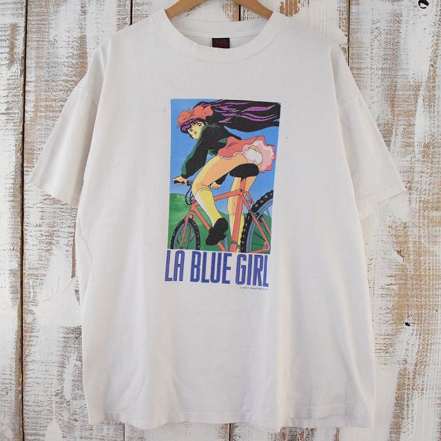 激レア　LA Blue girl 淫獣学園　白　XL ヴィンテージ　tシャツ