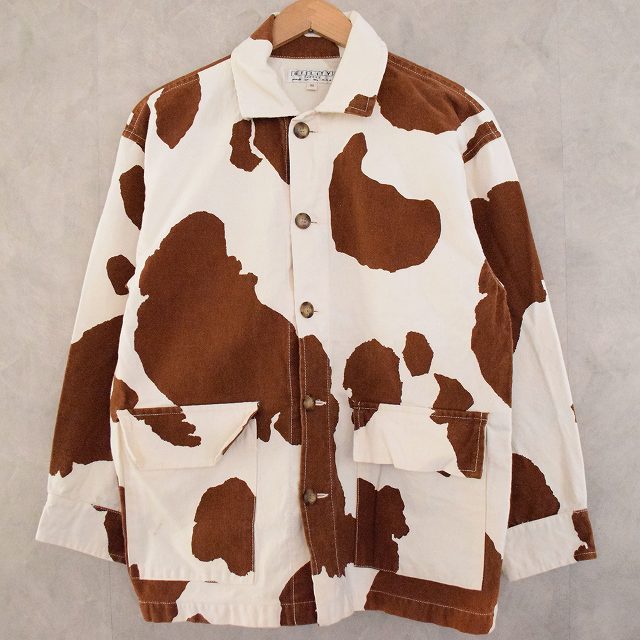 UTILITY canvas USA製 Cow Print Jacket XS