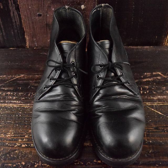 年代 ミリタリー 海軍 ネイビー 革靴chukka boots レザー