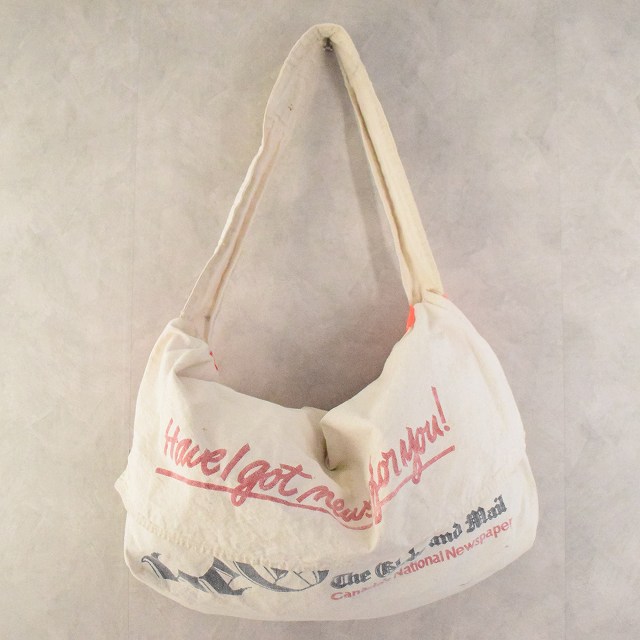 VINTAGE The Globe and Mail Newspaper Bag