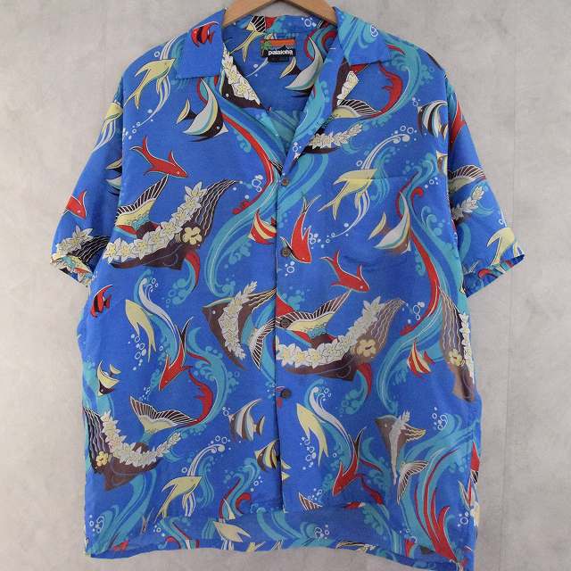 80's Patagonia Pataloha Hawaiian Shirt L