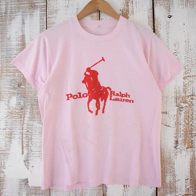 【SALE】 80's ブート POLO Ralph Lauren USA製 プリントTシャツ M