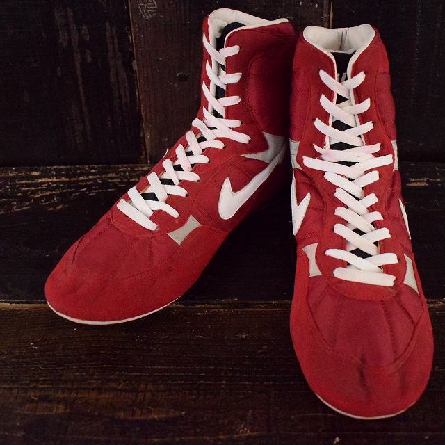 90年代 ナイキ Wrestling ナイロン スウェード スエード ハイカット レッド 赤 ヴィテージ古着屋feeet 通販 名古屋 大須 メンズ 90年代 ナイキ Wrestling ナイロン スウェード スエード ハイカット レッド 赤 ヴィテージ古着屋feeet 通販 名古屋 大須 メンズ