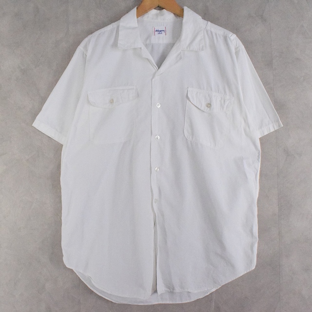 50〜60s cotton open collar shirts