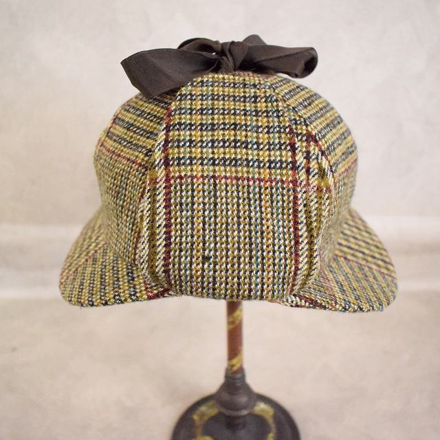 LOOK&CO. HATTERS ENGLAND製 ディアストーカーハット