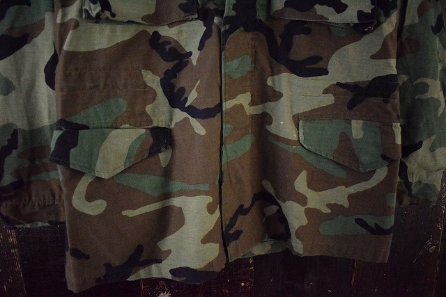80's U.S.ARMY M-65 ウッドランドカモ フィールドジャケット 3rd S-R