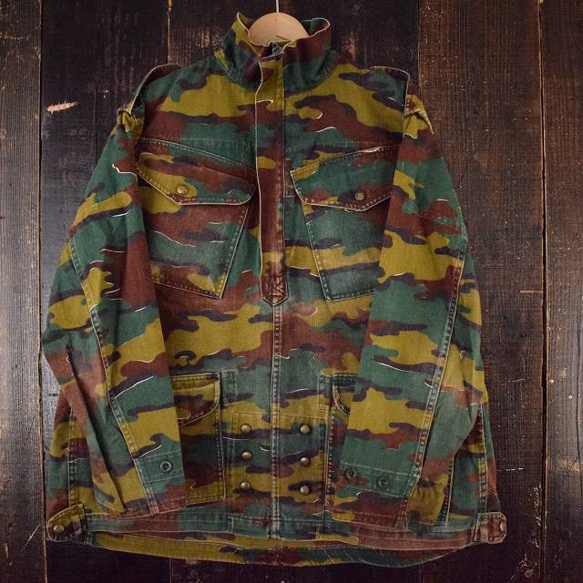 【SALE】 80〜90's ベルギー軍 ジグソーカモ デニソンスモック