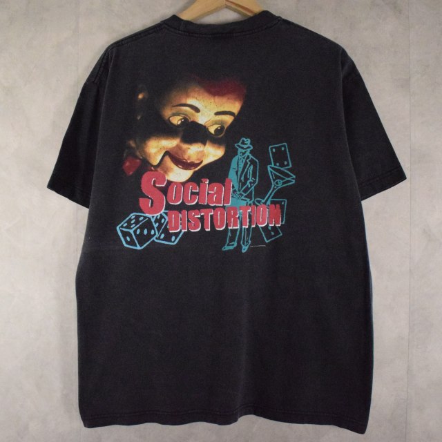 90's SOCIAL DISTORTION パンク・ロックバンドTシャツ