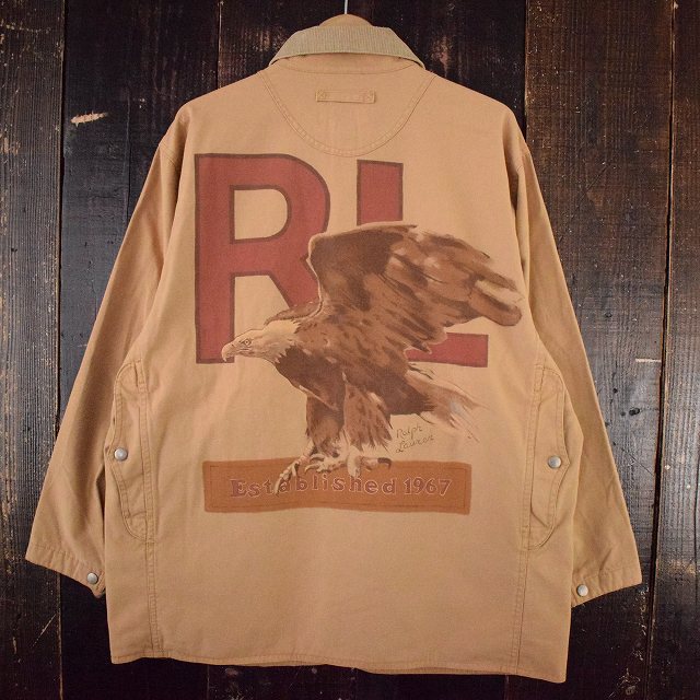 80〜90's Ralph Lauren COUNTRY USA製 バックペイントハンティングジャケット S