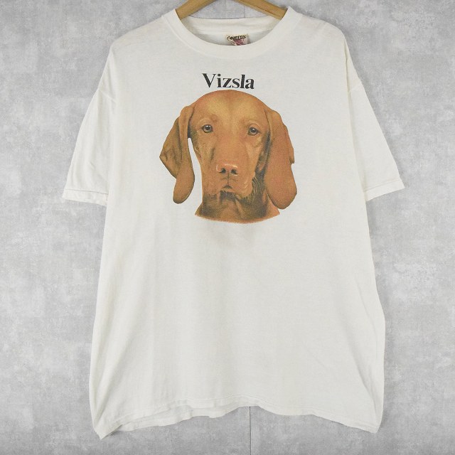 90's Vizsla 犬プリントＴシャツ XL