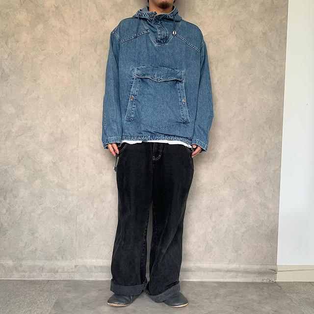 90年代 オールドギャップ デニム プルオーバー アノラック インディゴ ヴィテージ古着屋feeet 通販 名古屋 大須 メンズ 90年代 オールドギャップ デニム プルオーバー アノラック インディゴ ヴィテージ古着屋feeet 通販 名古屋 大須 メンズ
