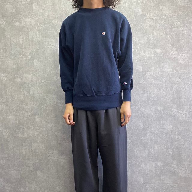 90's Champion REVERSE WEAVE 目付き ネイビー XL