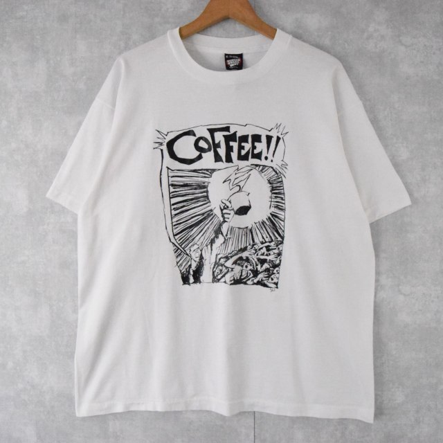 90年代 カフェ アメリカ製 半袖 イラスト ヴィテージ古着屋feeet 通販 名古屋 大須 メンズ