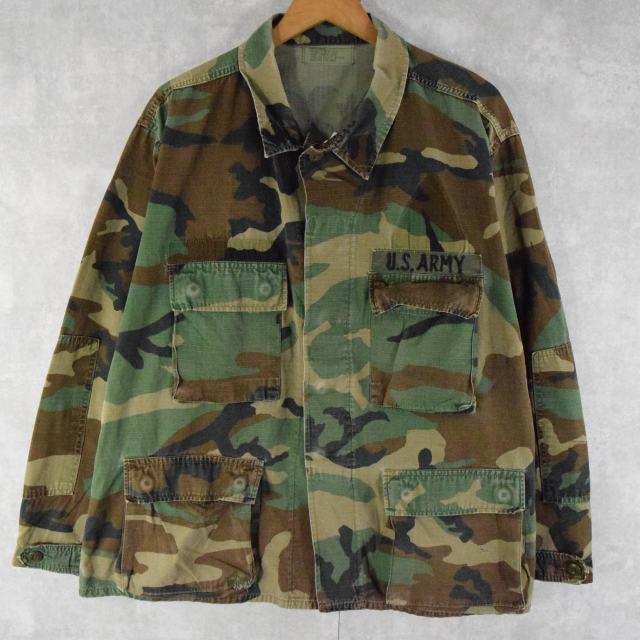 90's U.S.ARMY ウッドランドカモ ジャングルファティーグジャケット LARGE-SHORT
