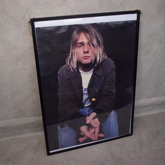 Kurt Cobain Artist Poster 額付き