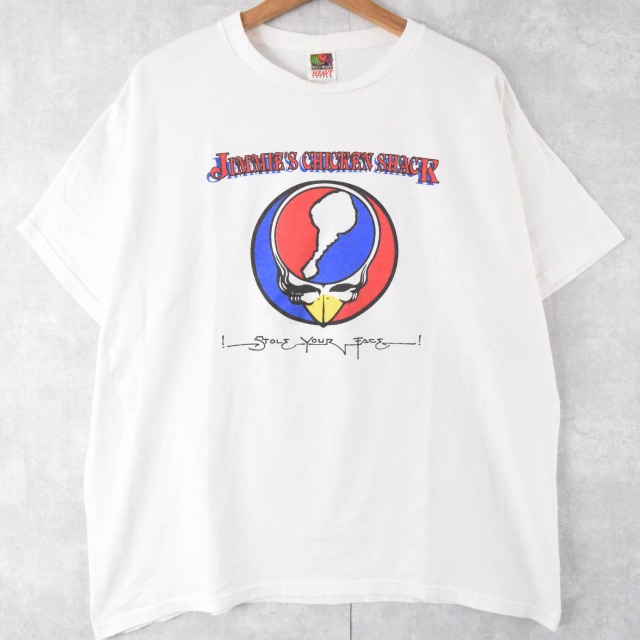 ジミーズチキンシャック グレイトフルデッドパロディ バンt 音楽 ミュージック ヴィテージ古着屋feeet 通販 名古屋 大須 メンズ ジミーズチキンシャック グレイトフルデッドパロディ バンt 音楽 ミュージック ヴィテージ古着屋feeet 通販 名古屋 大須 メンズ