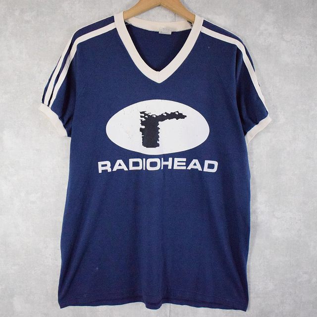 90's RADIOHEAD USA製 ロックバンドリンガーTシャツ XL