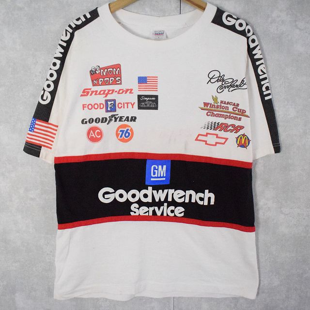 【SALE】 90's Goodwrench Service USA製 企業ロゴプリント レーシングTシャツ L