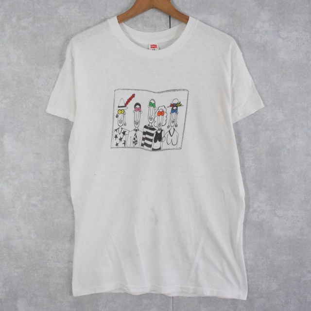 70's Hanes イラストプリントTシャツ L