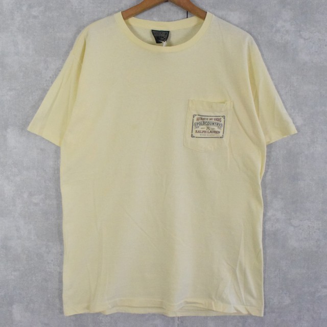 80〜90's POLO COUNTRY Ralph Lauren USA製 ポケットTシャツ S