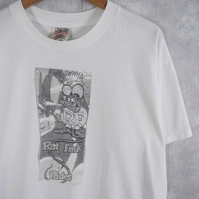 90's RATFINK キャラクタープリントTシャツ L