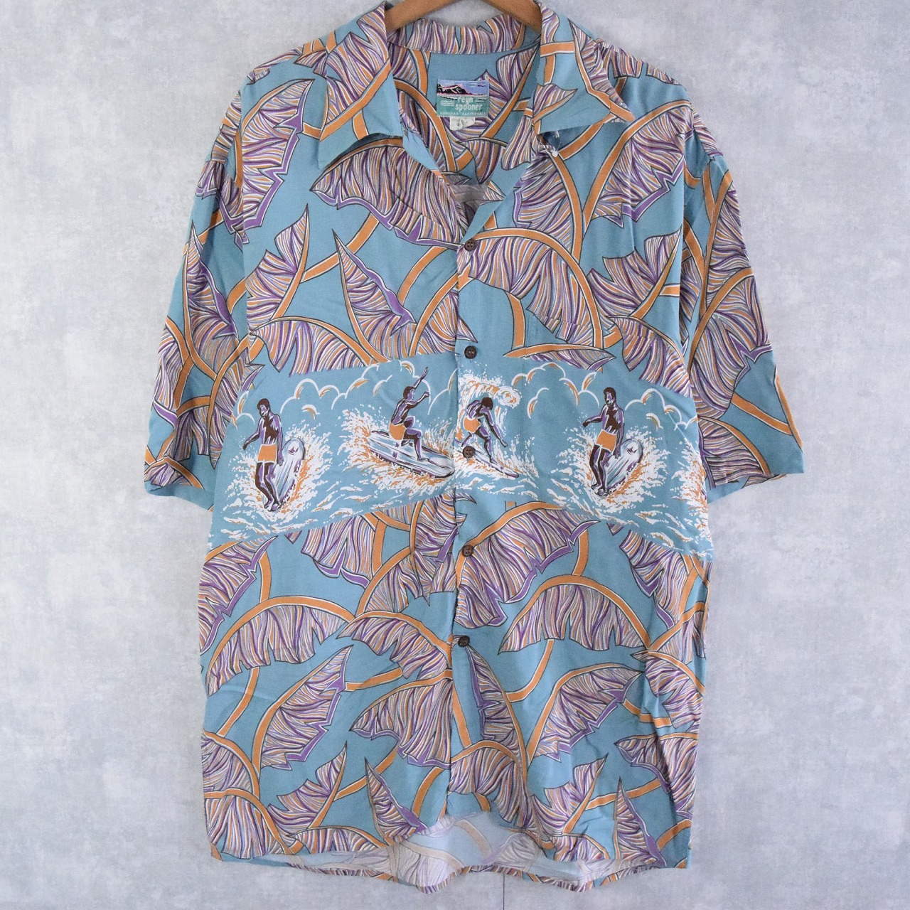 割引！80-90's ハワイ製 reyn spooner レーヨン アロハシャツ