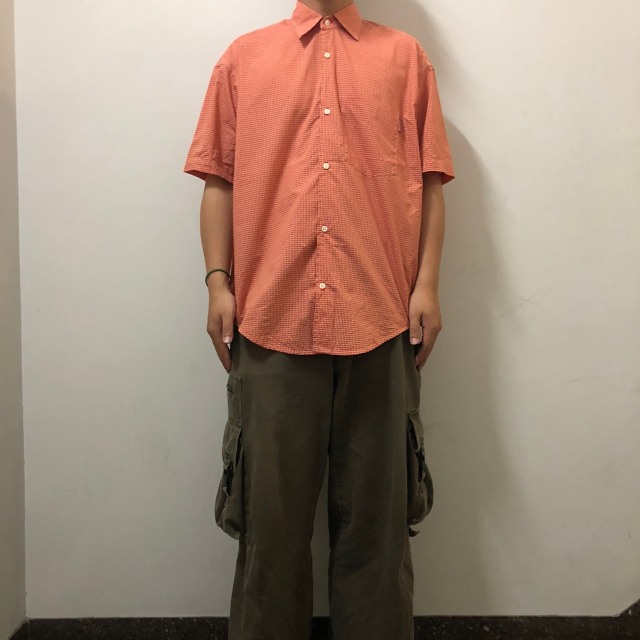 90's STUSSY USA製 チェック柄 コットンシャツ M