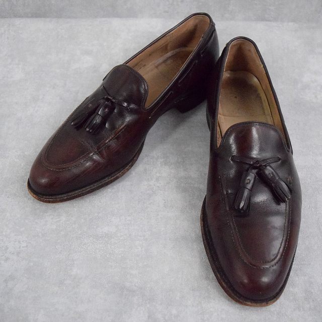 ジョンストンアンドマーフィー アメリカ製 革靴 レザー ブラウン