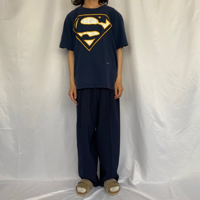 90's Superman USA製 ロゴプリントTシャツ XL