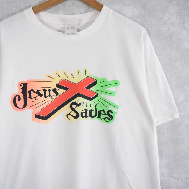 格安販売の Jesus ジーザス キリスト American Thunder Tシャツ