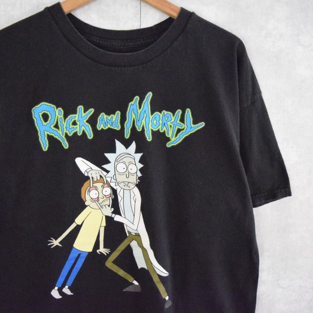 Rick and Morty キャラクタープリントTシャツ XL